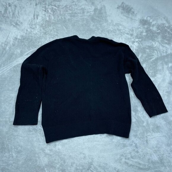 Hudson Los Angeles XL Black Cotton Button Down Cardigan Sweater womens 6668 - Picture 8 of 9